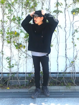 「イージーブースト」｜「アイテム（帽子）」を使った、tk.TAKEO KIKUCHI 博多阪急店 スタッフさん（メンズ・175cm）の春コーディネート