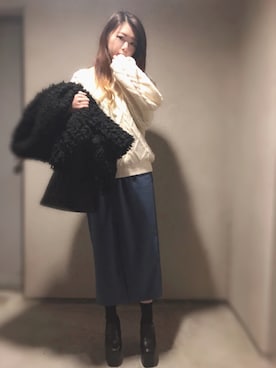 aoiさん（レディース・161cm）の冬コーディネート