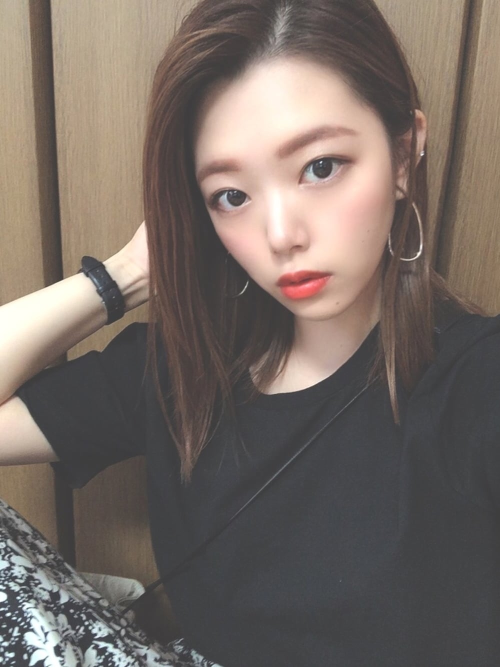 「SLYのMETAL WIRE P/EARRING（ピアス（両耳用）、シルバー系）」を使った、aoiさん（レディース・161cm）の夏コーディネートの1枚目の写真
