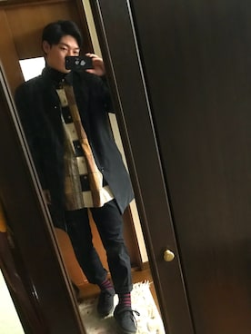 「CONVERSE（コンバース）のアイテム（レッグウェア）」を使った、Kenさん（メンズ・173cm）の春コーディネート