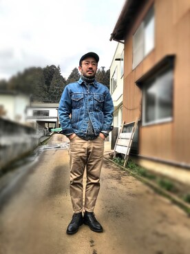 「UMPIRE（アンパイア）のアイテム」を使った、ta2ya-wさん（メンズ・166cm）の春コーディネート