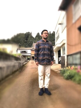 「TRIOP （トリオプ）のアイテム」を使った、ta2ya-wさん（メンズ・166cm）の春コーディネート