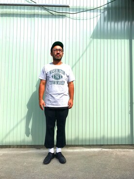 「UMPIRE（アンパイア）のアイテム」を使った、ta2ya-wさん（メンズ・166cm）の夏コーディネート