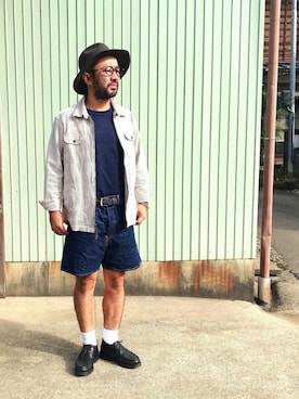 「SCYE BASICS（サイベーシックス）のアイテム（デニムパンツ）」を使った、ta2ya-wさん（メンズ・166cm）の秋コーディネート