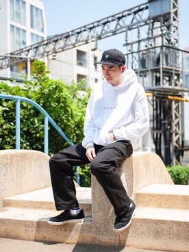 「SEVENDAYS=SUNDAY（セブンデイズサンデイ）のアイテム（スウェット）」を使った、THE STRAITさん（メンズ・175cm）の秋コーディネート