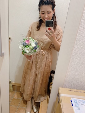 「152cm」｜「アイテム（その他シューズ）」を使った、コガアカネさん（レディース・152cm）の夏コーディネート