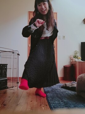 「aveil（アベイル）のアイテム」を使った、コガアカネさん（レディース・151cm）の冬コーディネート