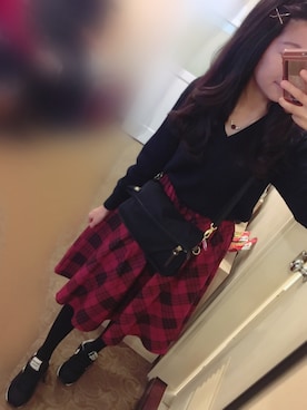 「ace.（エース）のアイテム」を使った、dafmay＊ゆるOLさん（レディース・158cm）の冬コーディネート