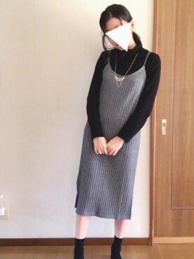 「RAY CASSIN（レイカズン）のアイテム（アクセサリー）」を使った、dafmay＊ゆるOLさん（レディース・158cm）の冬コーディネート