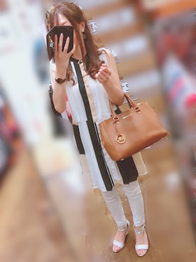 「DECEIVE..（ディセイブ）のアイテム」を使った、Meさん（レディース・155cm）の夏コーディネート