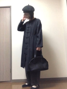 コットンネルチャイナボタンワンピース1093を使った人気ファッションコーディネート Wear