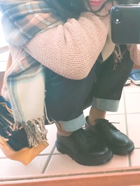「おさんぽスタイル」｜ま き ま きさん（レディース・151cm）の冬コーディネート