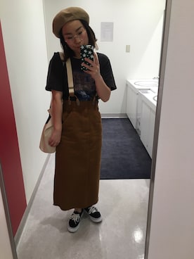 「Another Edition」｜「アイテム（ハンチング/ベレー帽）」を使った、hirokakiさん（レディース・152cm）の秋コーディネート