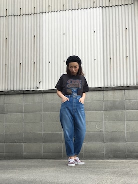 「Another Edition」｜「アイテム（ハンチング/ベレー帽）」を使った、hirokakiさん（レディース・152cm）の秋コーディネート