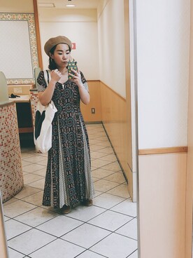 「Another Edition」｜「アイテム（ハンチング/ベレー帽）」を使った、hirokakiさん（レディース・152cm）の夏コーディネート