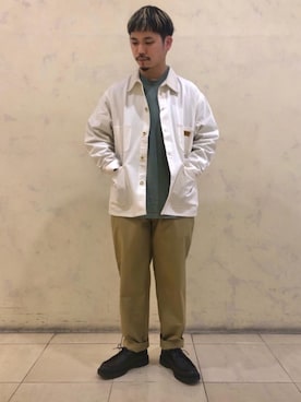 「KLEMAN（クレマン）の＜KLEMAN＞ PADRE/シューズ（モカシン/デッキシューズ）」を使った、002955adさん（メンズ・170cm）の冬コーディネート