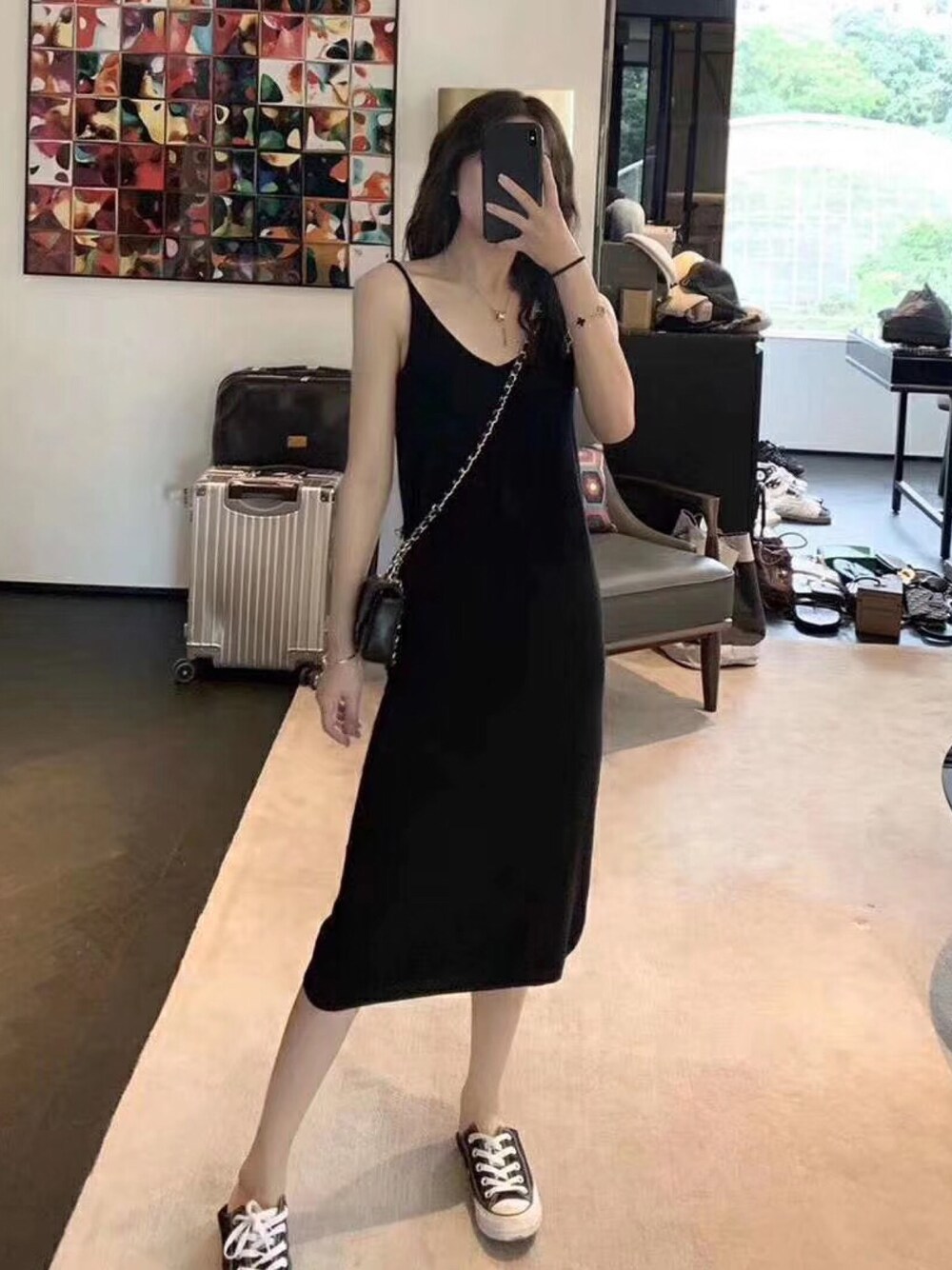 「NIKEのアイテム（スカート、ブラック系）」を使った、壹貳叁肆伍陸柒捌玖拾.さん（レディース・165cm）の秋コーディネートの1枚目の写真
