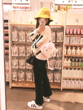 「cache cache（カシュ カシュ）のアイテム（ニット/セーター）」を使った、南嫱さん（レディース・153cm）の冬コーディネート