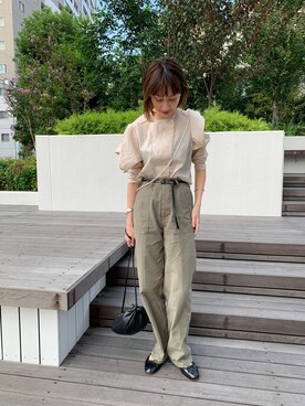 「SHENERY（シーナリー）のアイテム（チョーカー）」を使った、KASAHARA_156cmさん（レディース・156cm）の秋コーディネート
