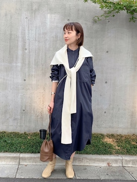 「SHENERY（シーナリー）のアイテム（チョーカー）」を使った、KASAHARA_156cmさん（レディース・156cm）の秋コーディネート