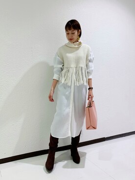 KASAHARA_156cmさん（レディース・156cm）の冬コーディネート