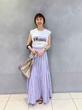 KASAHARA_156cmさん（レディース・156cm）の夏コーディネート