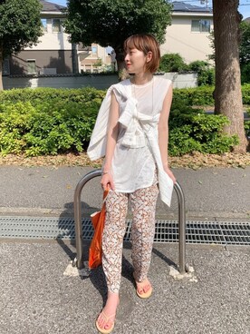 KASAHARA_156cmさん（レディース・156cm）の夏コーディネート