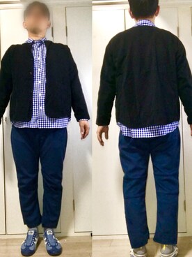 「URBAN RESEARCH」｜「アイテム（ノーカラージャケット）」を使った、naさん（メンズ・173cm）の春コーディネート