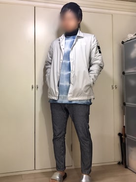 「LEE」｜「アイテム（その他アウター）」を使った、naさん（メンズ・173cm）の春コーディネート
