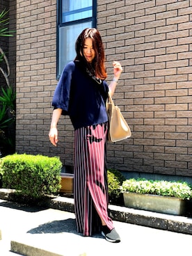 「ADORE（アドーア）のアイテム（パンツ）」を使った、ちろるさん（レディース・165cm）の夏コーディネート