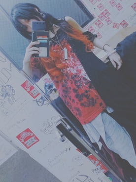 「M.Y.O.B（エム.ワイ.オー.ビー）のアイテム（スカート）」を使った、シアンドロイドさん（レディース・153cm）の夏コーディネート