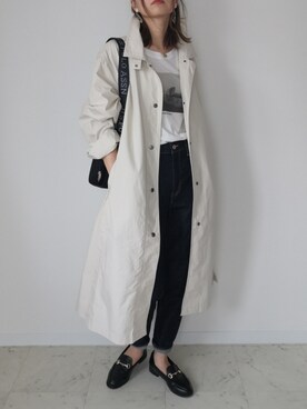 「SonnyLabel」｜「アイテム（ローファー）」を使った、HALさん（レディース・162cm）の秋コーディネート