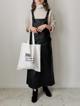 「URBAN RESEARCH（アーバンリサーチ）のアイテム（ブーティ）」を使った、HALさん（レディース・162cm）の冬コーディネート