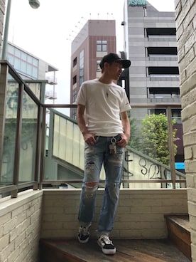 「パックT」｜YUTOさん（メンズ・172cm）の夏コーディネート