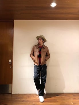 「ルード」｜「アイテム（ライダースジャケット）」を使った、YUTOさん（メンズ・172cm）の秋コーディネート