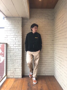 「ルード」｜「アイテム（ブルゾン）」を使った、YUTOさん（メンズ・172cm）の冬コーディネート
