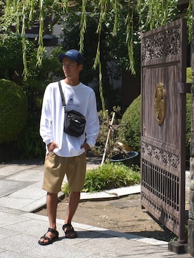 「DOUBLE STEAL（ダブルスティール）のアイテム」を使った、まっつんさん（メンズ・173cm）の秋コーディネート