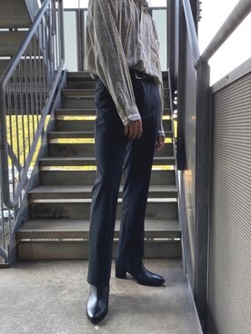「endevice（エンデヴァイス）のアイテム（ブーツ）」を使った、おのさん（メンズ・174cm）の春コーディネート