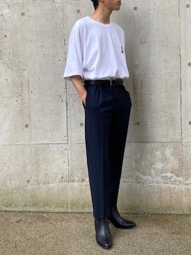 「endevice（エンデヴァイス）のアイテム（ブーツ）」を使った、おのさん（メンズ・174cm）の夏コーディネート