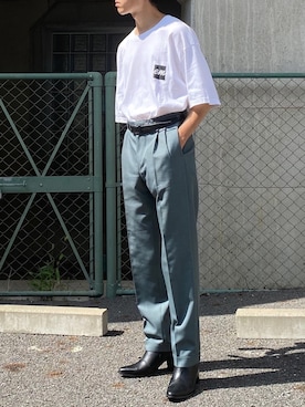 「endevice（エンデヴァイス）のアイテム（ブーツ）」を使った、おのさん（メンズ・175cm）の夏コーディネート