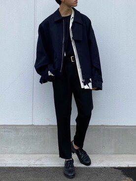 「my beautiful landlet（マイビューティフルランドレット）のアイテム（ジャケット/アウター）」を使った、おのさん（メンズ・175cm）の秋コーディネート