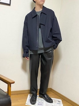 「my beautiful landlet（マイビューティフルランドレット）のアイテム（ジャケット/アウター）」を使った、おのさん（メンズ・175cm）の冬コーディネート