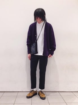 「MANEBU（マネブ）のアイテム（その他シューズ）」を使った、Taito Watanukiさん（メンズ・179cm）の秋コーディネート