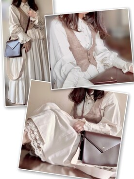 シャツワンピースを使った 清楚系 の人気ファッションコーディネート Wear