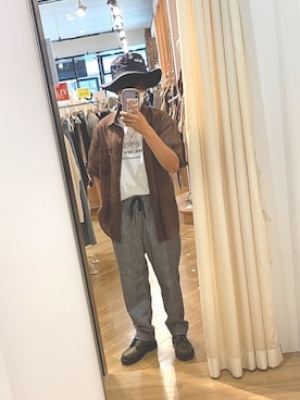 「Manhattan Portage」｜「アイテム（シャツ/ブラウス）」を使った、ぐぅ。さん（レディース・165cm）の夏コーディネート