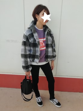 「koe（コエ）のアイテム（その他アウター）」を使った、ちゃんぐー♡♡♡さん（レディース・162cm）の秋コーディネート