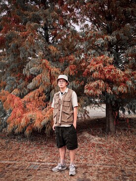 「WKNDRS（ウィーキャンドース）のアイテム」を使った、JYさん（メンズ・176cm）の冬コーディネート