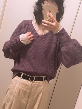 rii☺︎さん（レディース・162cm）の冬コーディネート