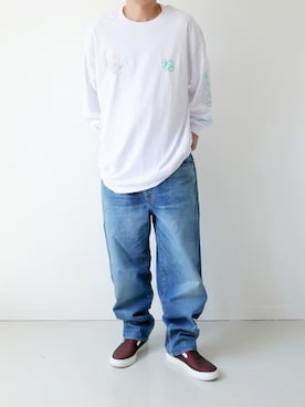 「RYU（リュー）のアイテム（シューズ）」を使った、ガッシュ福岡メンズさん（メンズ・170cm）の春コーディネート