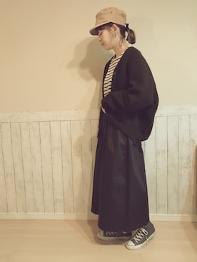 「コーデュロイキャップ」｜imさん（レディース・164cm）の秋コーディネート
